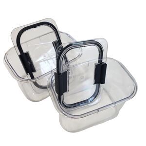 Rubbermaid Set of 2 Clear 7.8 Cups Food Storage Containers with Lids